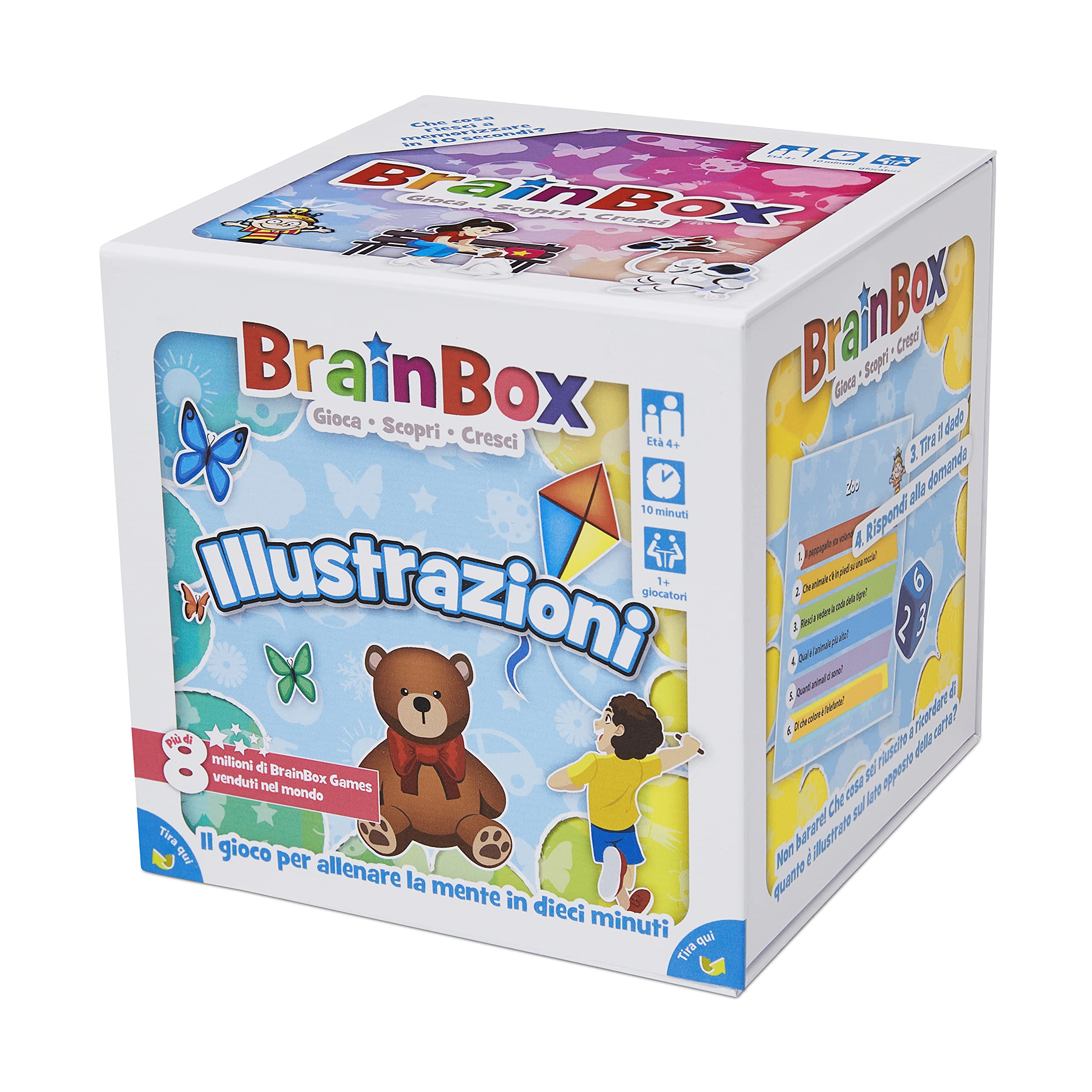 Asmodee - BrainBox: Illustrations - Game for Learning and Training the Mind, 1+ Players, 4+ Years, Italian Edition