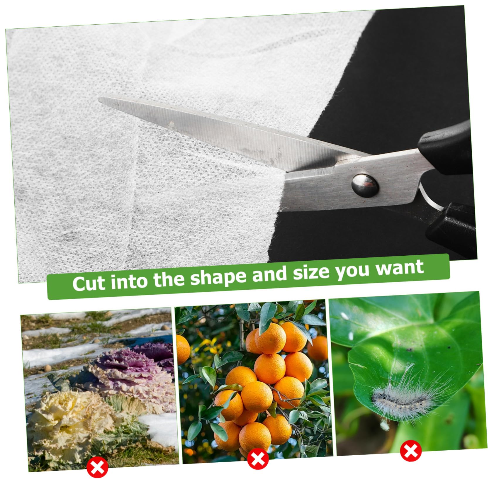 Gatuida Voile de Protection des Plantes Blanc, Non Tissé, Pliable, 2 Pièces