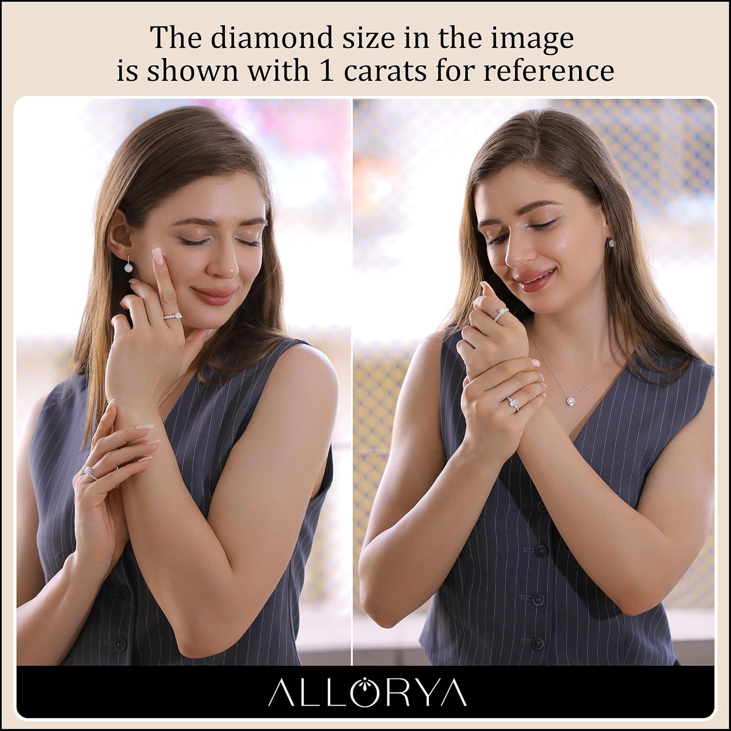 Round Lab Grown White Diamond Solitaire Tapered Shank Engagement Ring for Her in 10K Solid Gold