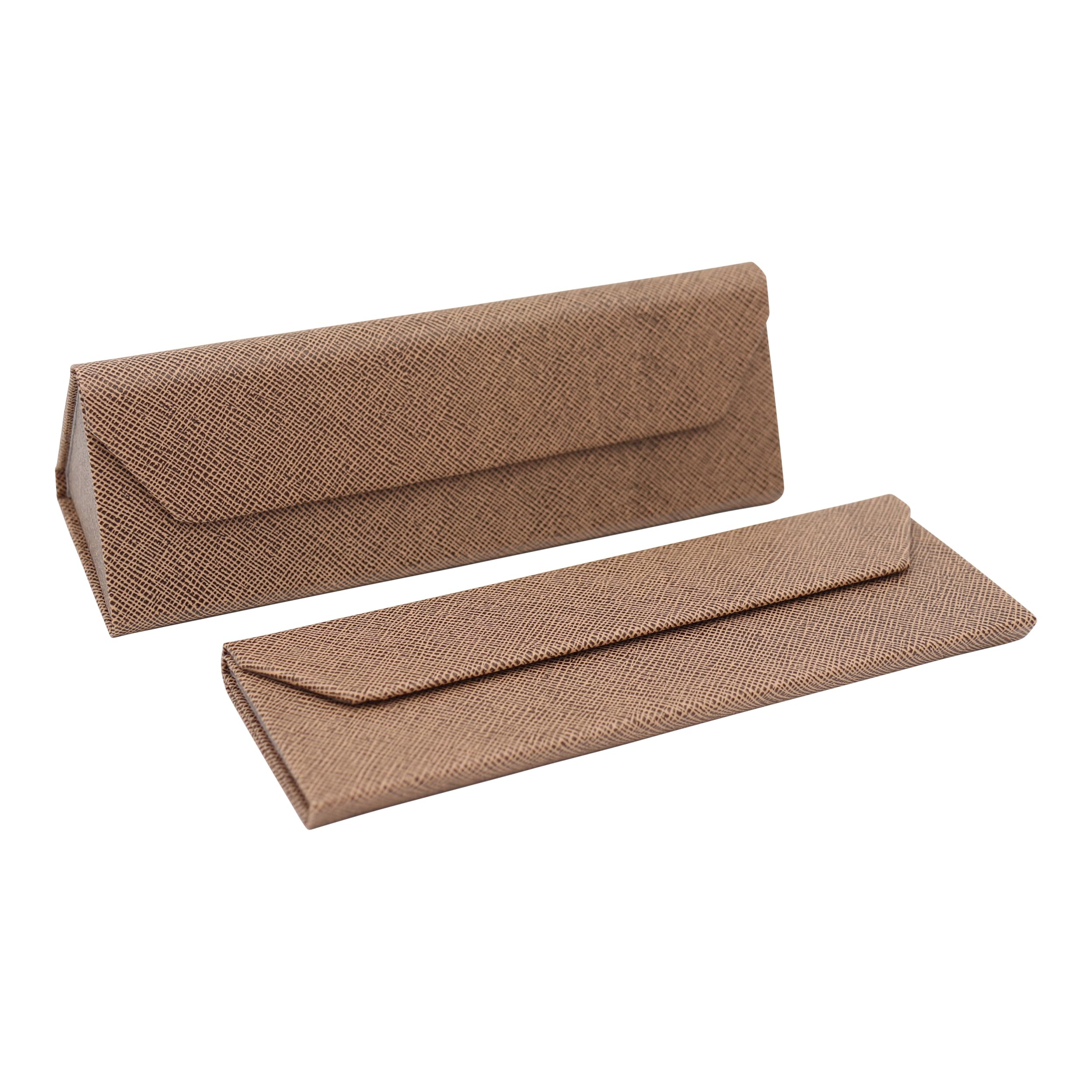 Real Sic Glasses Case for Men and Women - Magnetic Folding Hard Shell Sunglass Holder - Inspired by Solid Color