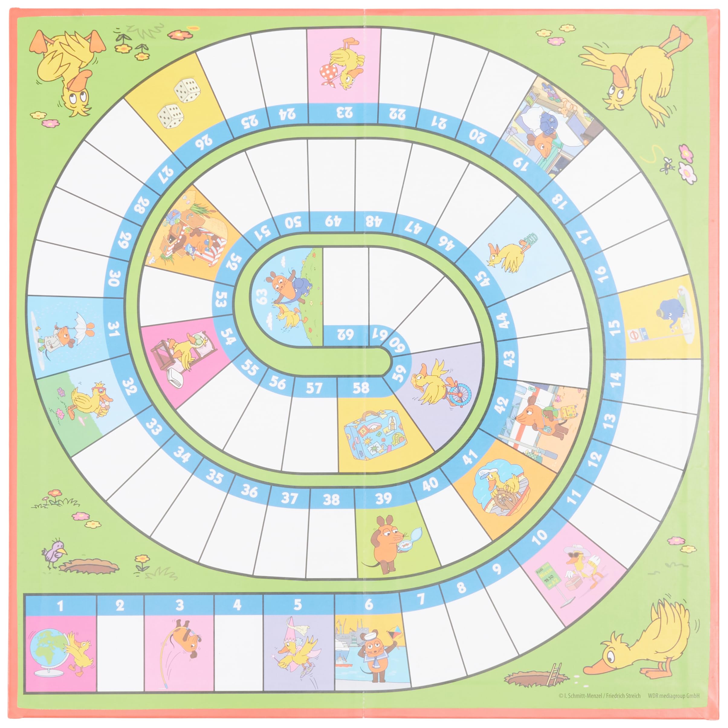 Schmidt Spiele 40598 Die Maus, Spielsammlung, Bunt, Meerkleurig | Kinderspielesammlung mit Mensch ärgere Dich nicht Kids und Kniffel Kids