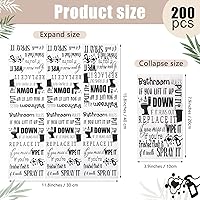 Vista 3 de 200 servilletas desechables para baño, toallas de papel para invitados, reglas de baño, toallas de mano desechables para habitación, boda