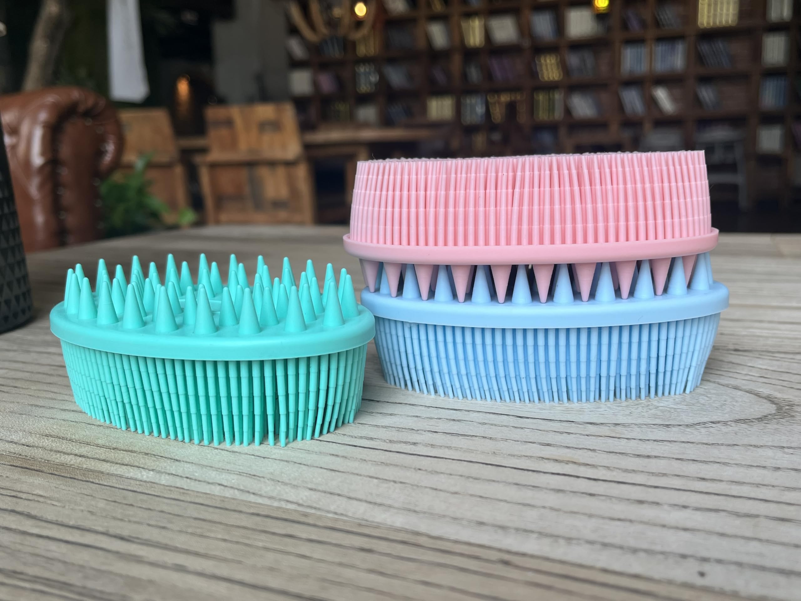 Premium Sensory Brush for Kids or Autism Soft Silicone Body Scrubber, 2 in 1 Sensory Room Occupational Therapy Brush - Image 4