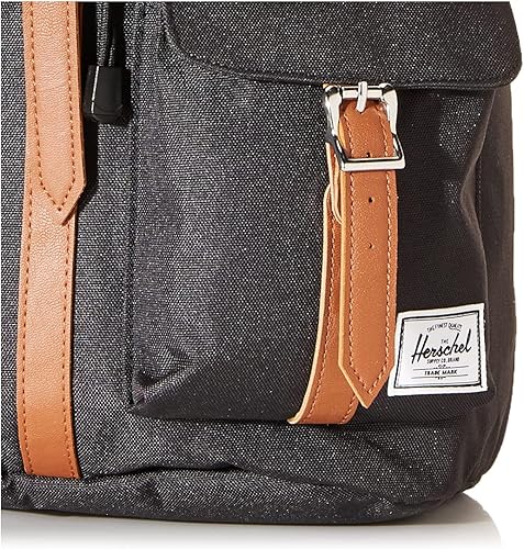 Vista 3 de Herschel Mochila Dawson, NegroTan Synthetic Leather), 10233-00001