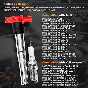 Amazon.com: Ignition Coil Pack & Spark Plugs Set of 4