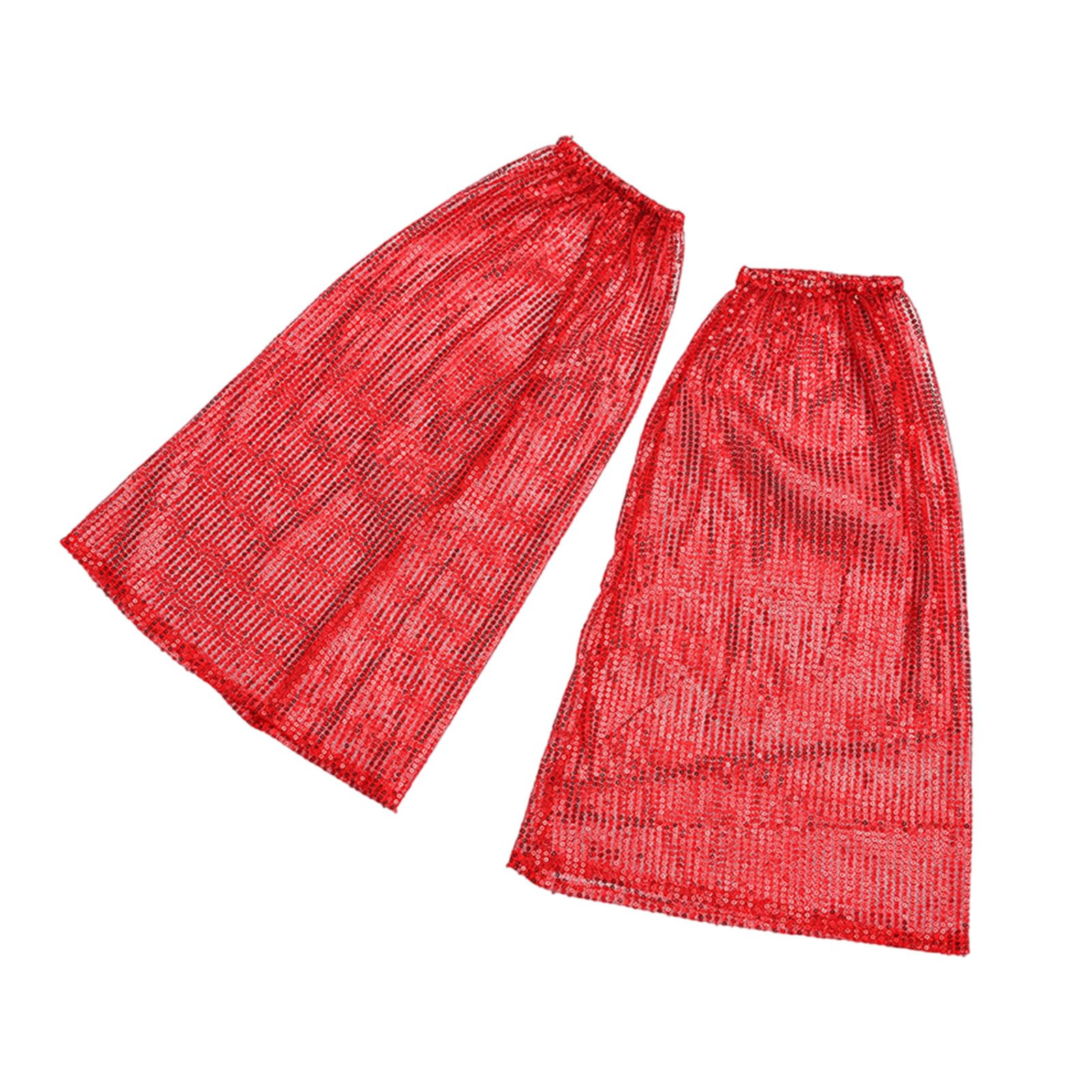 MICFENY High Elasticity Flared Leg Covers Glittering Dance Accessories Leg Warmer For Performers Theater Shows And Evening Event
