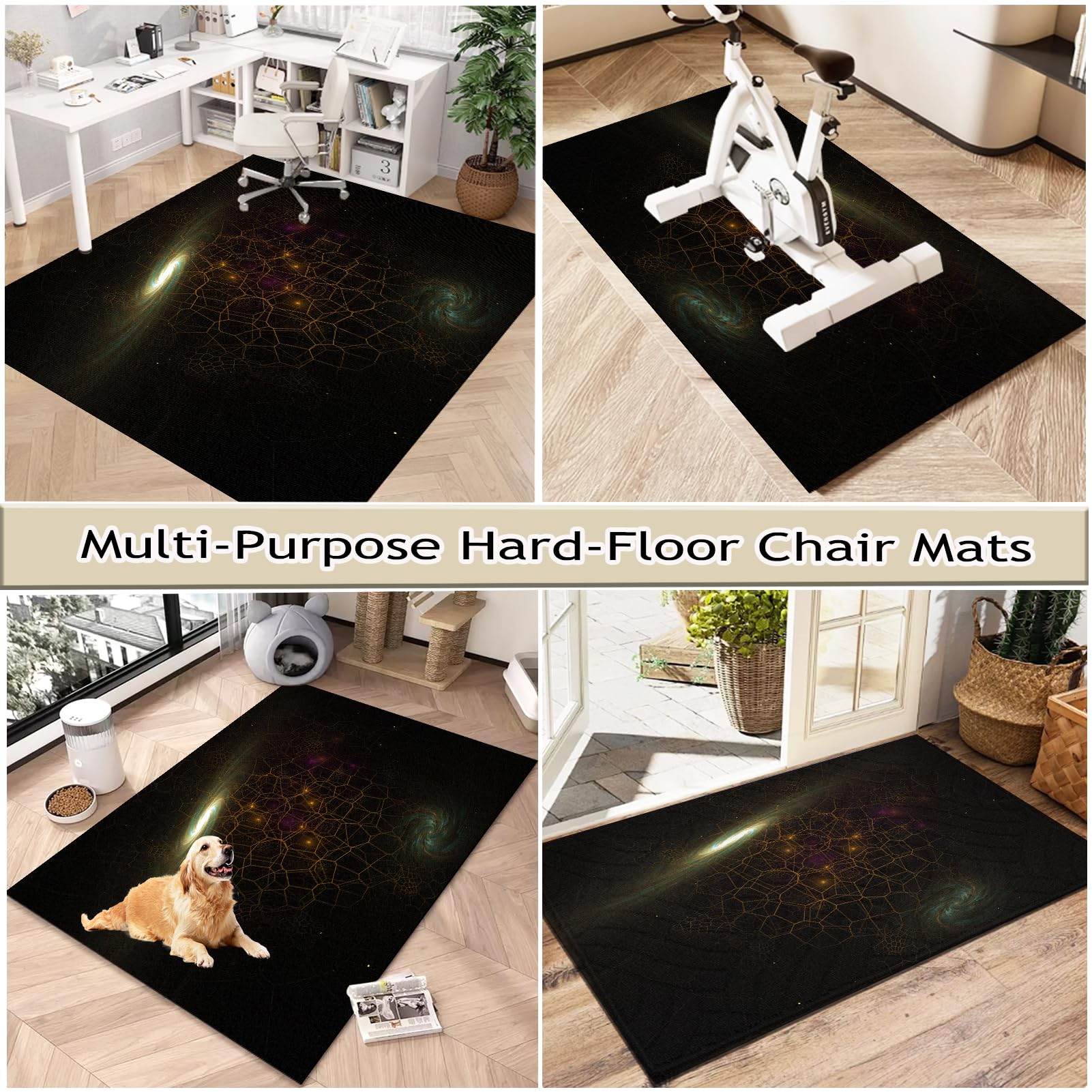 90 x 120 cm Gaming Tappeto Sedia Tappeto salvapavimento Antiscivolo Tappeto per Sedia Gaming per pavimenti in legno Tappeto Protettivo Sottosedia Tappetini per Sedie Ufficio Tappeto Sedia con Ruote