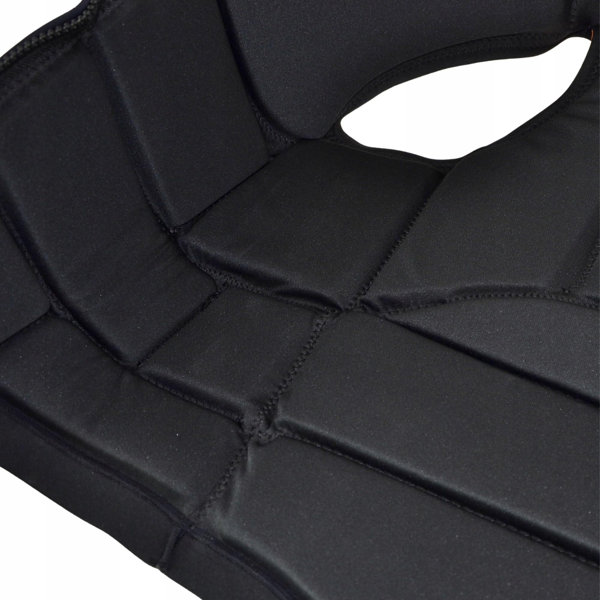 XQMax Neopren Schwimmweste 50N, Auftriebshilfe, ISO 12402-5, Größe L, Unisex, für SUP, Kajak, Boot, Kitesurfen, Schwarz/Grau