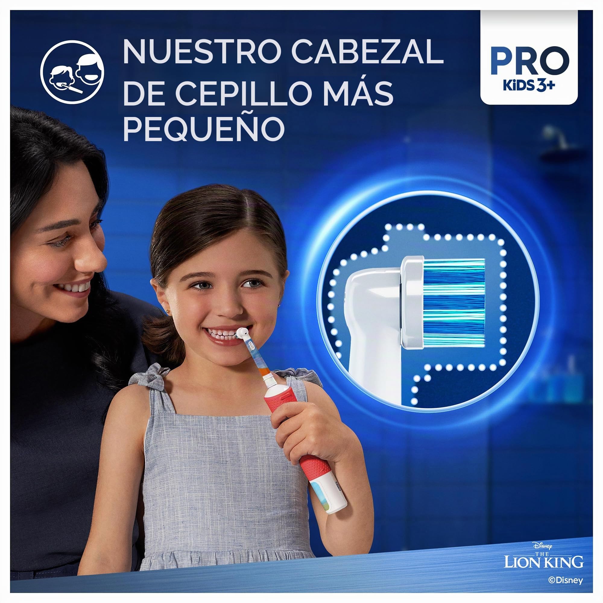 Oral-B - Cepillo de dientes recargable Pro Kids Le Rey León