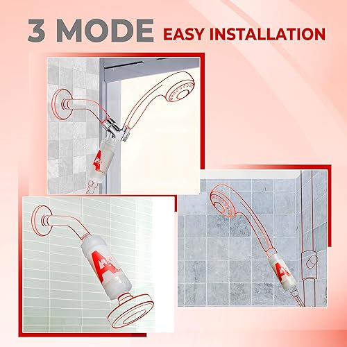 Miniatura 5 de Coolang Filtro de ducha universal de vitamina C revela la piel y el cabello radiantes con secretos de K-Beauty, elimina el cloro, abraza la piel y