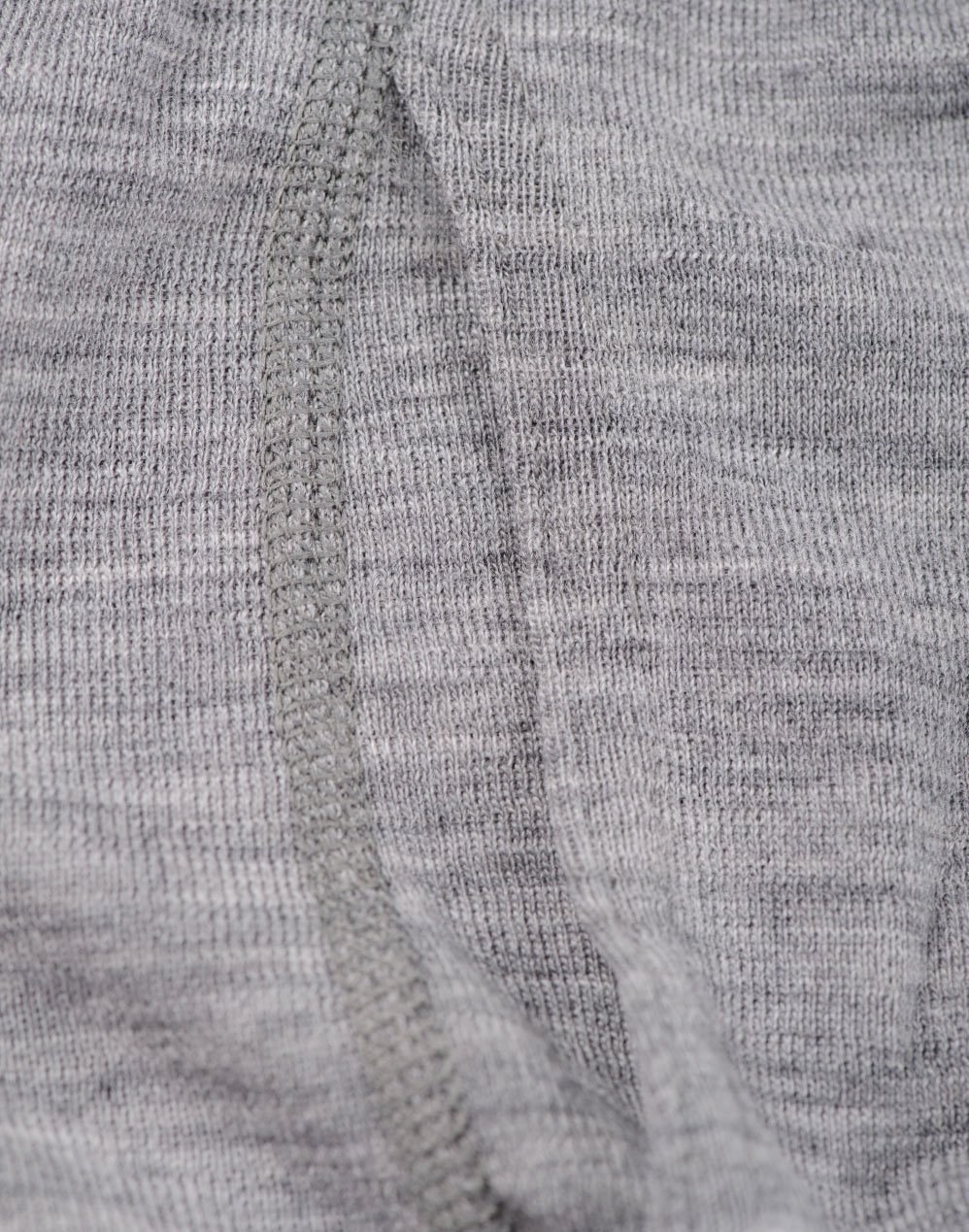 DILLING Caleçon Long avec Braguette en Laine de mérinos pour Homme Mélange de Gris XL