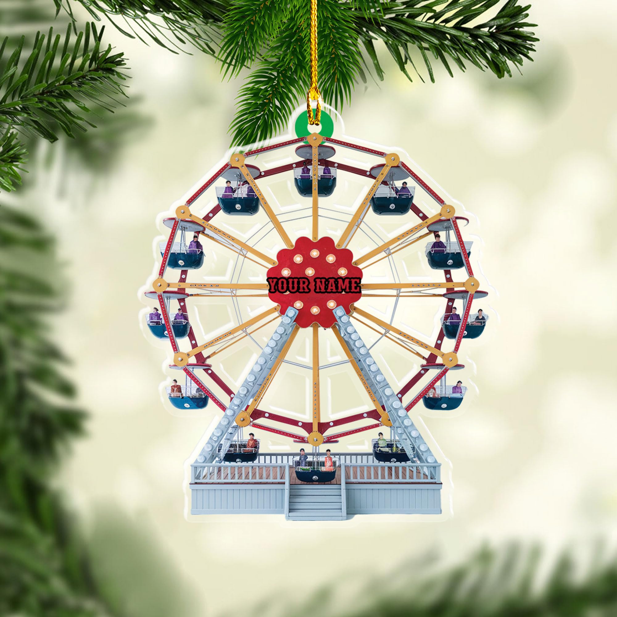 Amazon.com: Personalized Ferris Wheel Christmas Ornament 2024