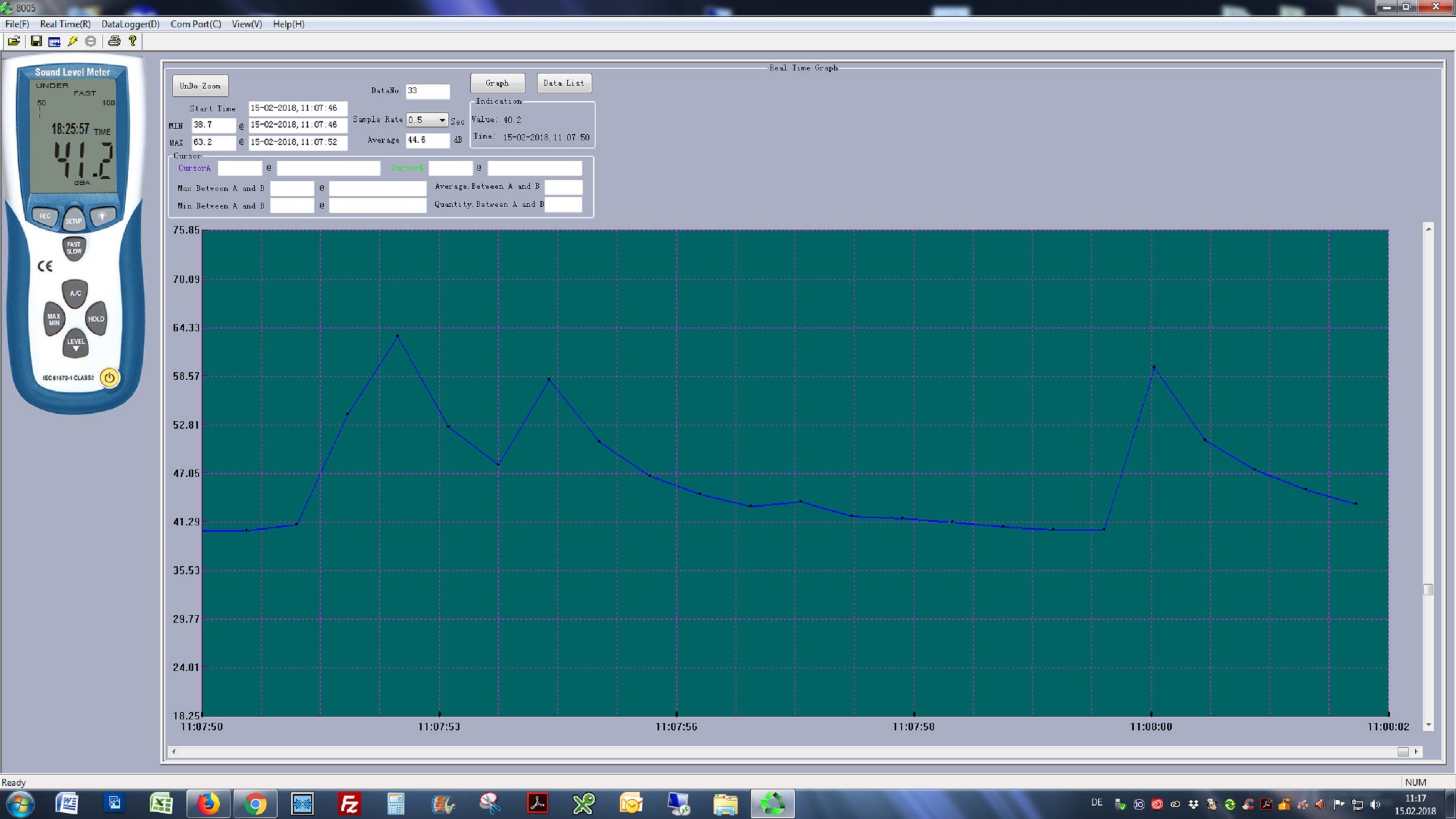 Buy PeakTech 8005 Sound level meter with 32000 points Data logger