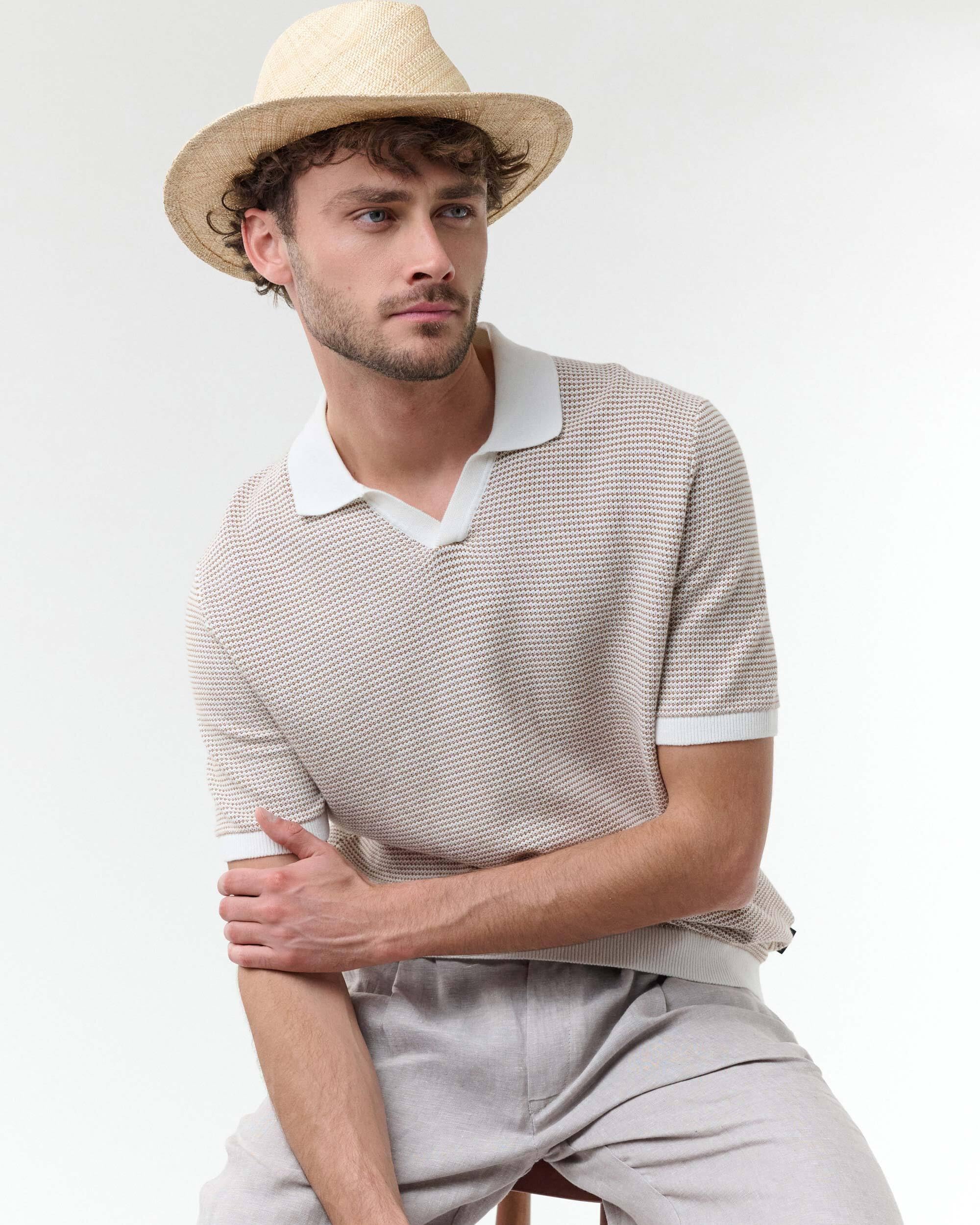 bugatti Chapeau de paille pour homme | 100 % paille | Bandeau en cuir | élégant finement tissé pour l'été