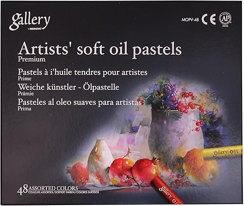 Miniatura 2 de Mungyo Gallery Artists Soft Oil Pastels - Juego de 48 colores surtidos + adhesivo epoxi