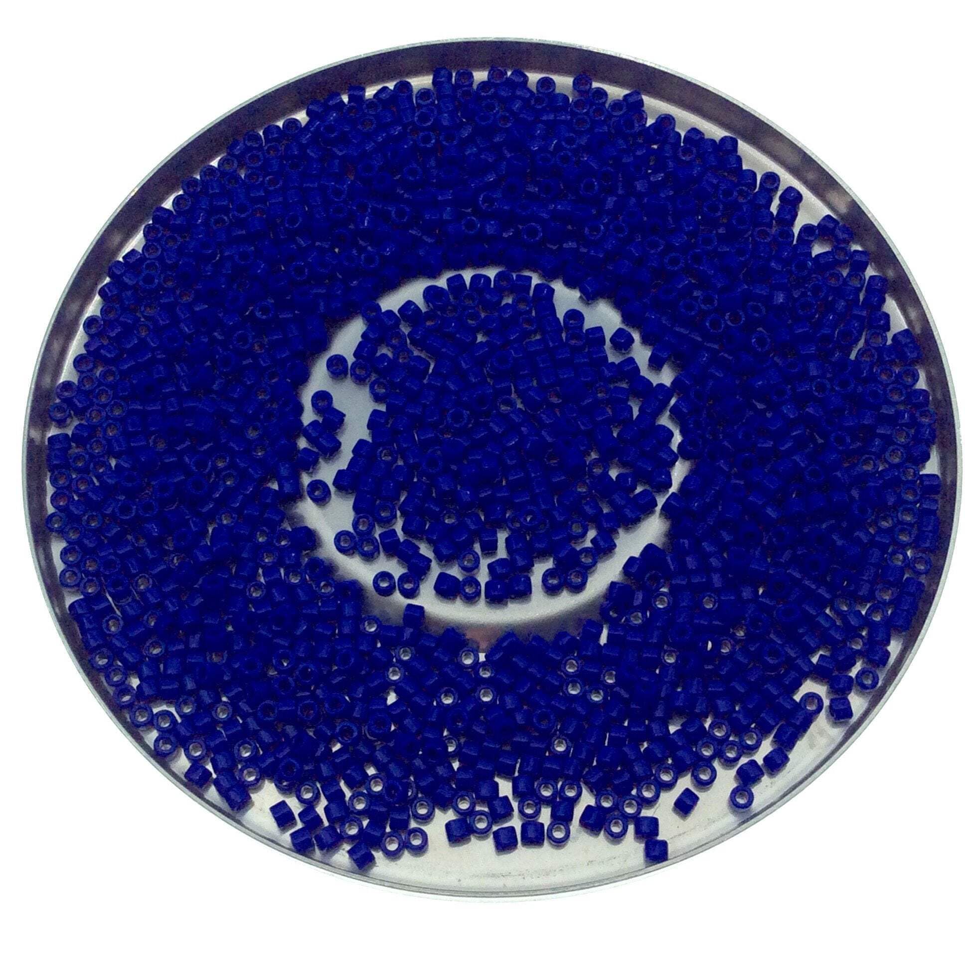 MiyukiDelica Seed Beads 11/0 Opaque Dk Blue DB726 7.2 Grams