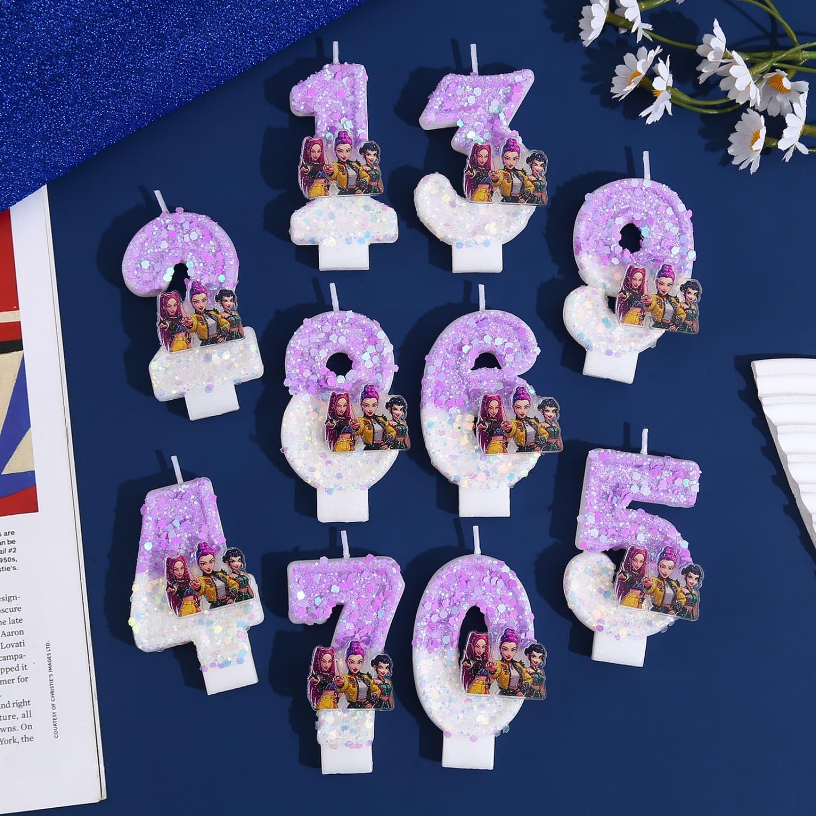 Korea Pop Demon Movie Hunters Birthday Number 5 Candles, Cute Cake Decoration, Perfect for Birthday Party Decorations (5) — view 7