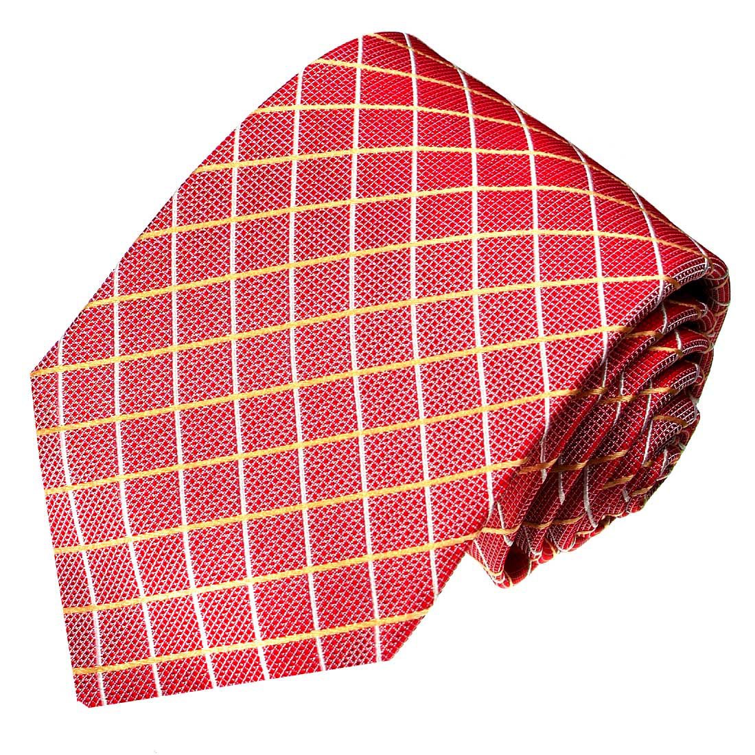 LORENZO CANA Designer Krawatte - 100% Seide Goldgelb 7,5x150 Cm