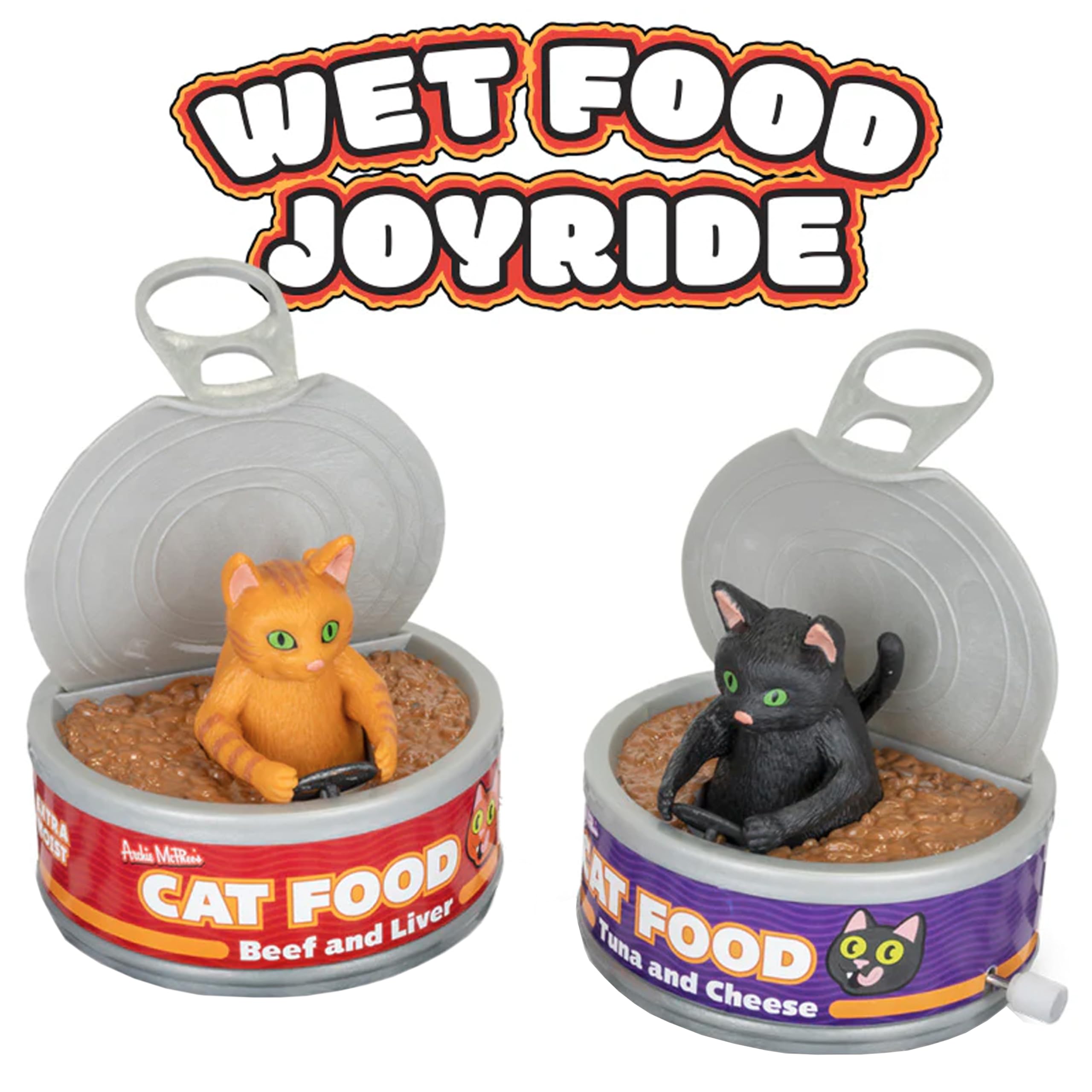 Amazon.com: Archie McPhee Wet Food Joyride Wind-Up Cat Cans