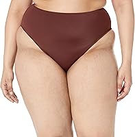 Vista 5 de Tienda Essentials Parte inferior de bikini de cintura alta y pierna alta para mujer