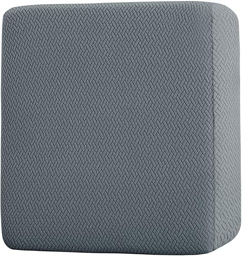 Jin Le Juego de fundas elásticas para cojín de sofá de 3 cojines, funda de cojín de jacquard suave y gruesa, tela lavable con textura elástica y