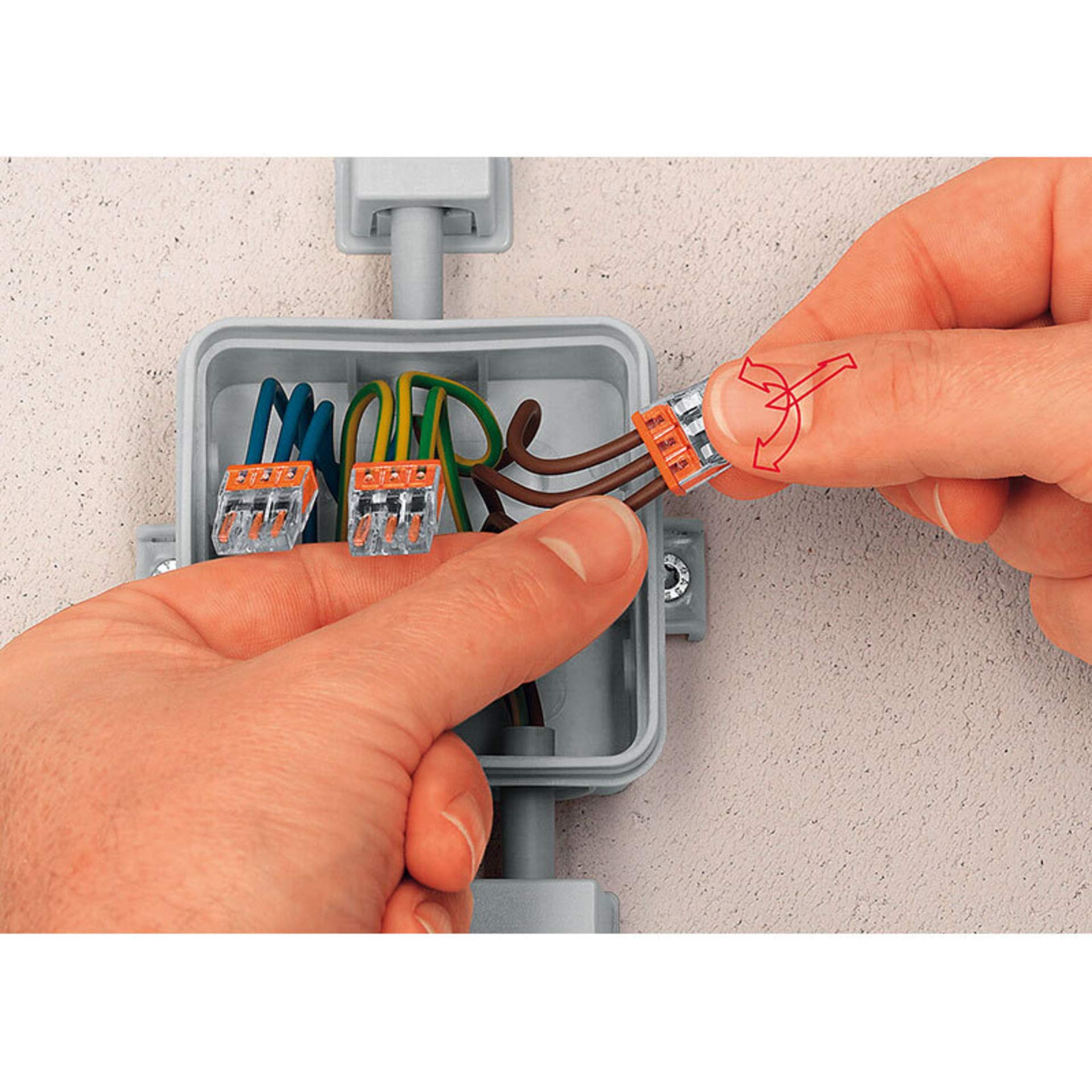 Kopp Wago 33346412 Lot De 10 Bornes Compactes 5 Fils 0,5-2,5 Mm² Transparent /jaune