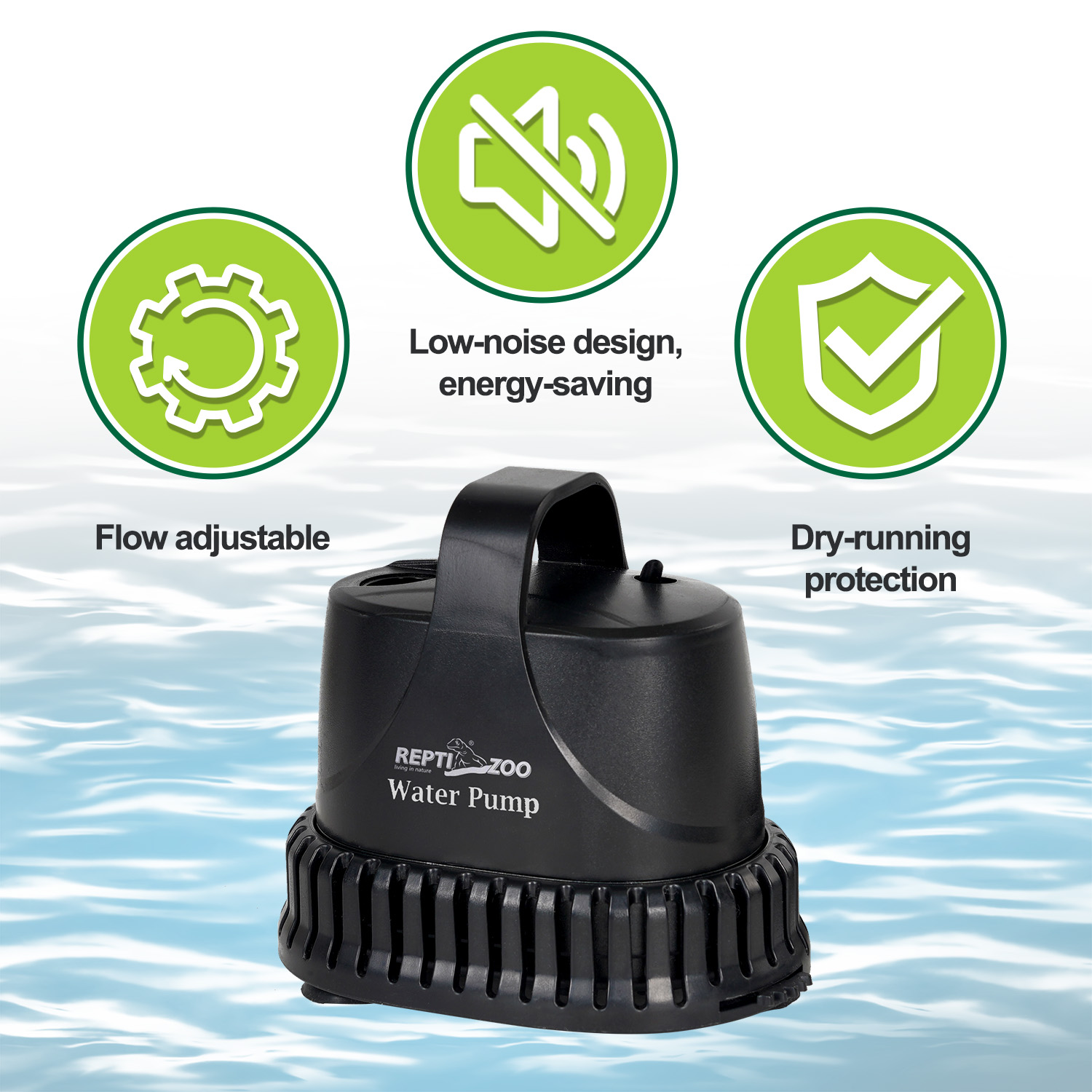 Amazon.com : REPTIZOO Low Water Level Drain Pump, 243GPH 26W