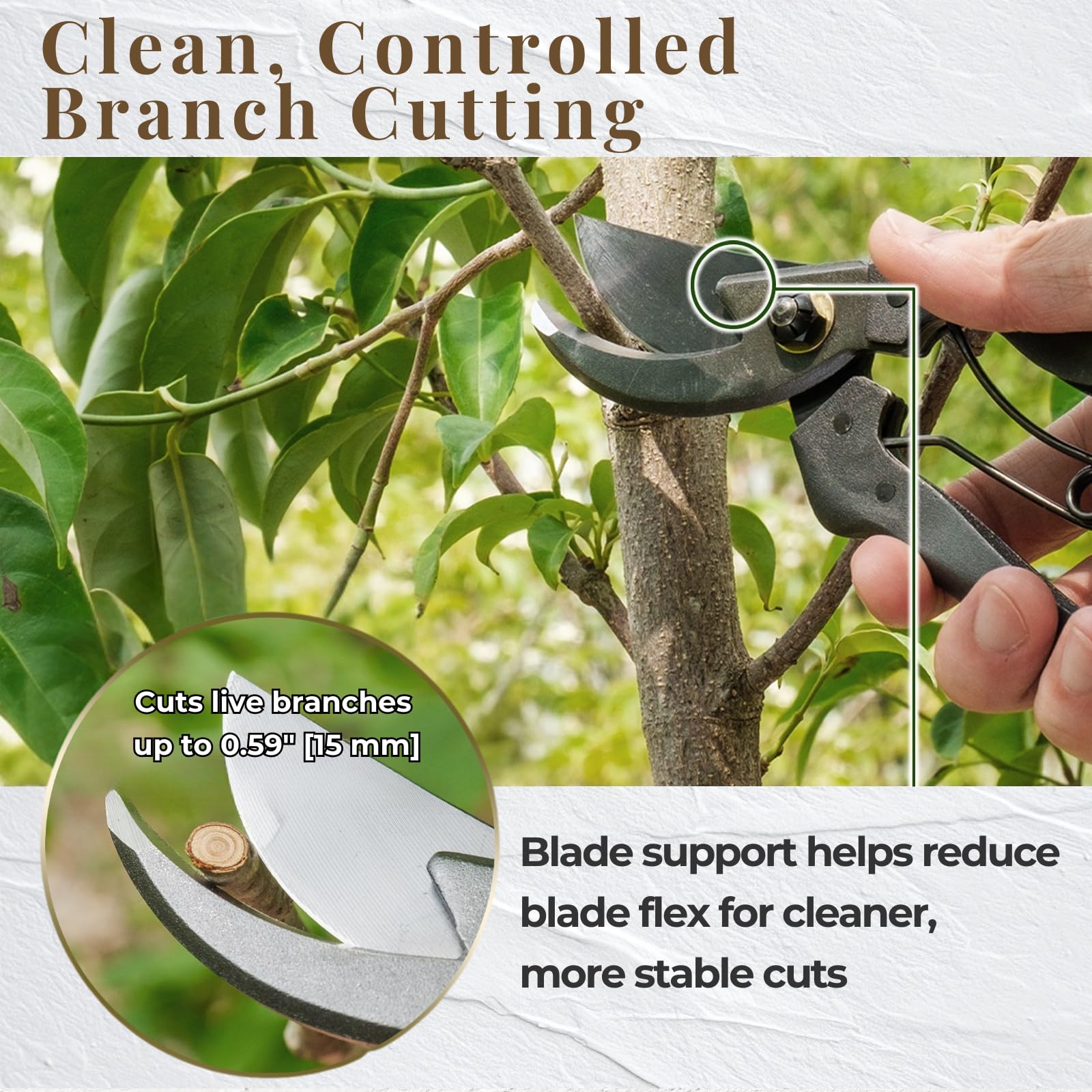 Wablade Japanese Pruning Shears - Precision Garden Tool -4