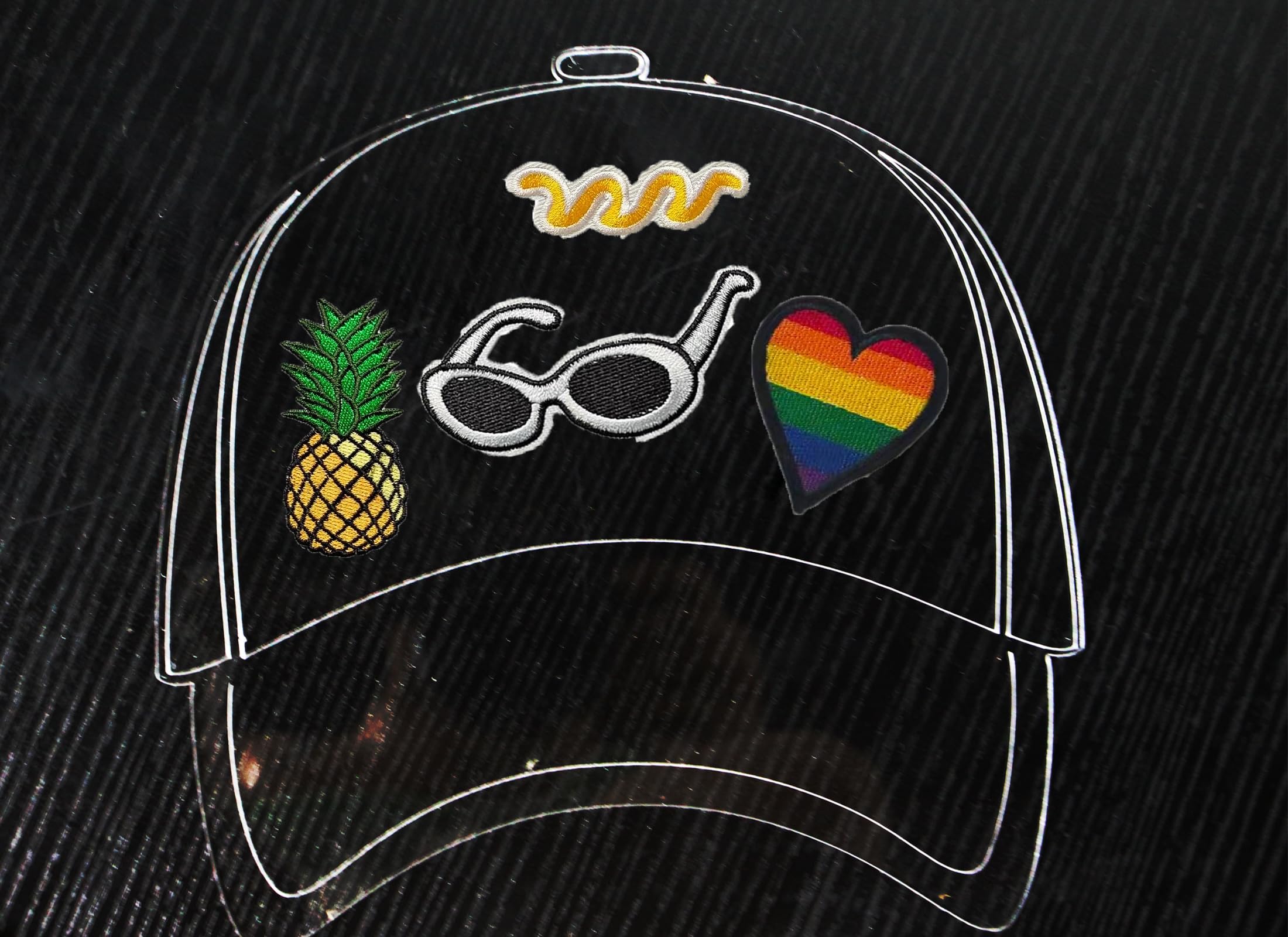 Truck Hat Template Palette - Perfect for Designing Customized DIY hat Patches, Trucker hat Design Tools, Custom Trucker hat templates, hat Patch Design Palette - Image 2