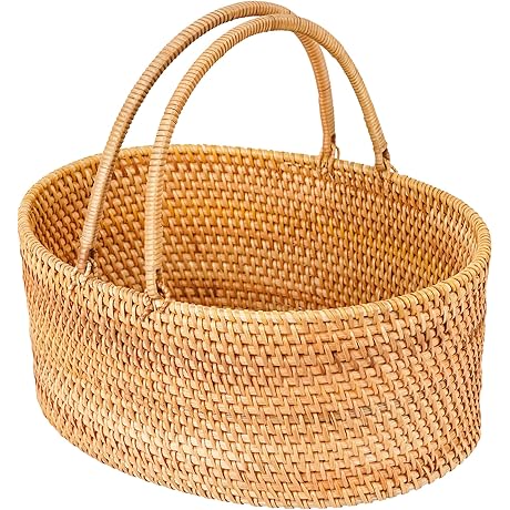 14"×10.2"×6" Large Oval Basket for Fruit and Festive Occasions