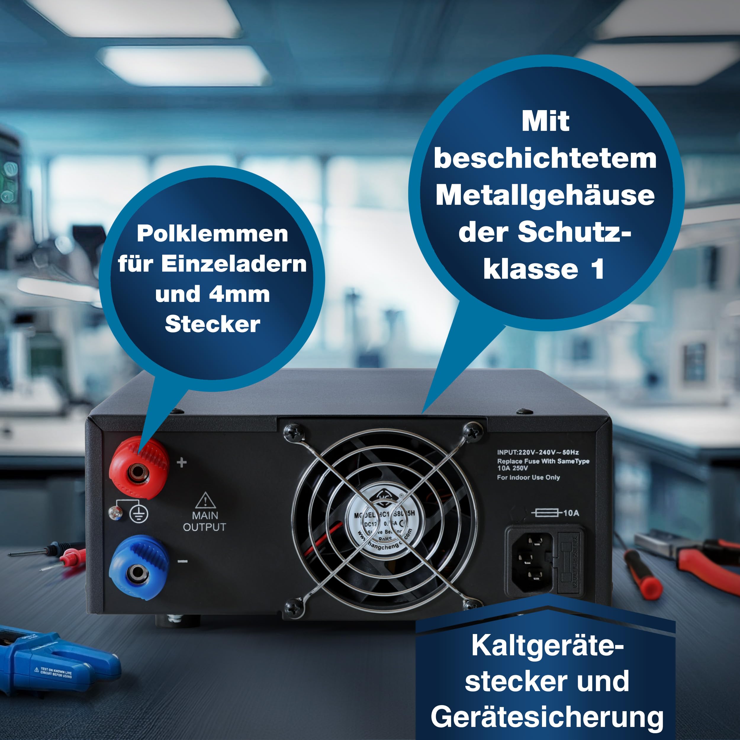 PeakTech 6165 - Labornetzteil DC 1-30V 0-20A 600W Labornetzgerät