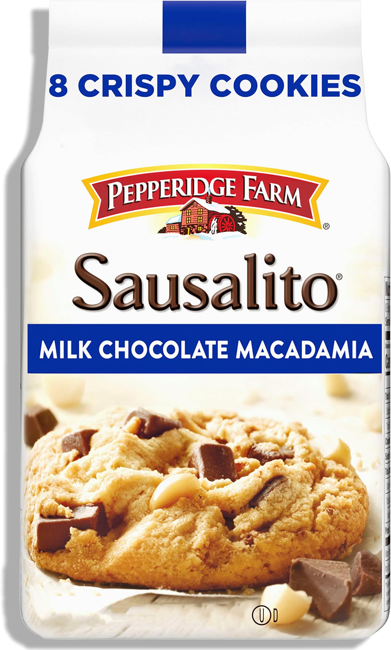 Pepperidge Farm Sausalito Milk Chocolate Macadamia 8 Crispy Cookies 204g