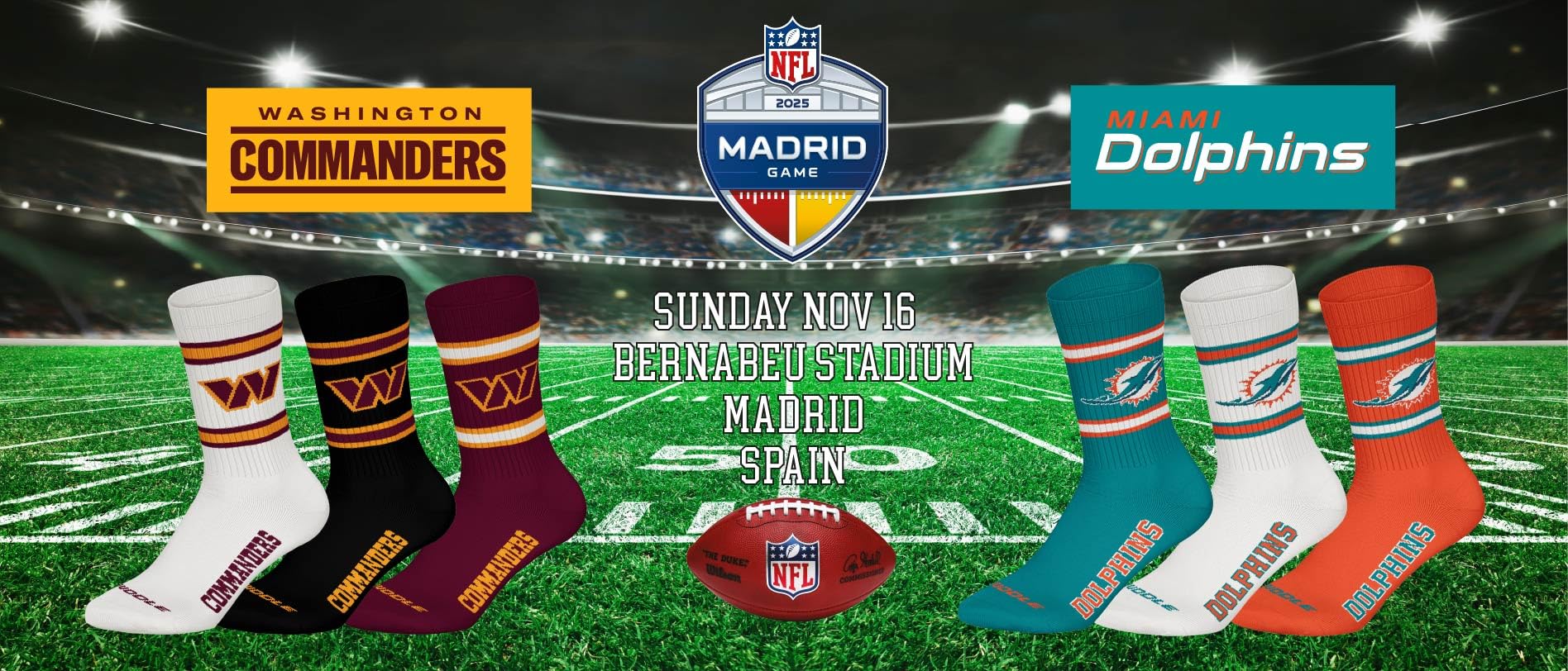 NFL Calzini Pacco da 3 Unisex-Adulto