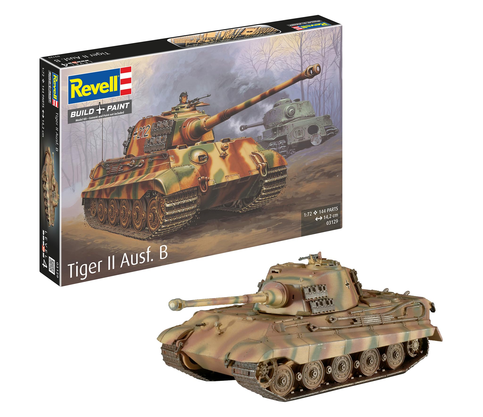 Amazon | ドイツレベル 1/72 VI号戦車 キングタイガー 03129