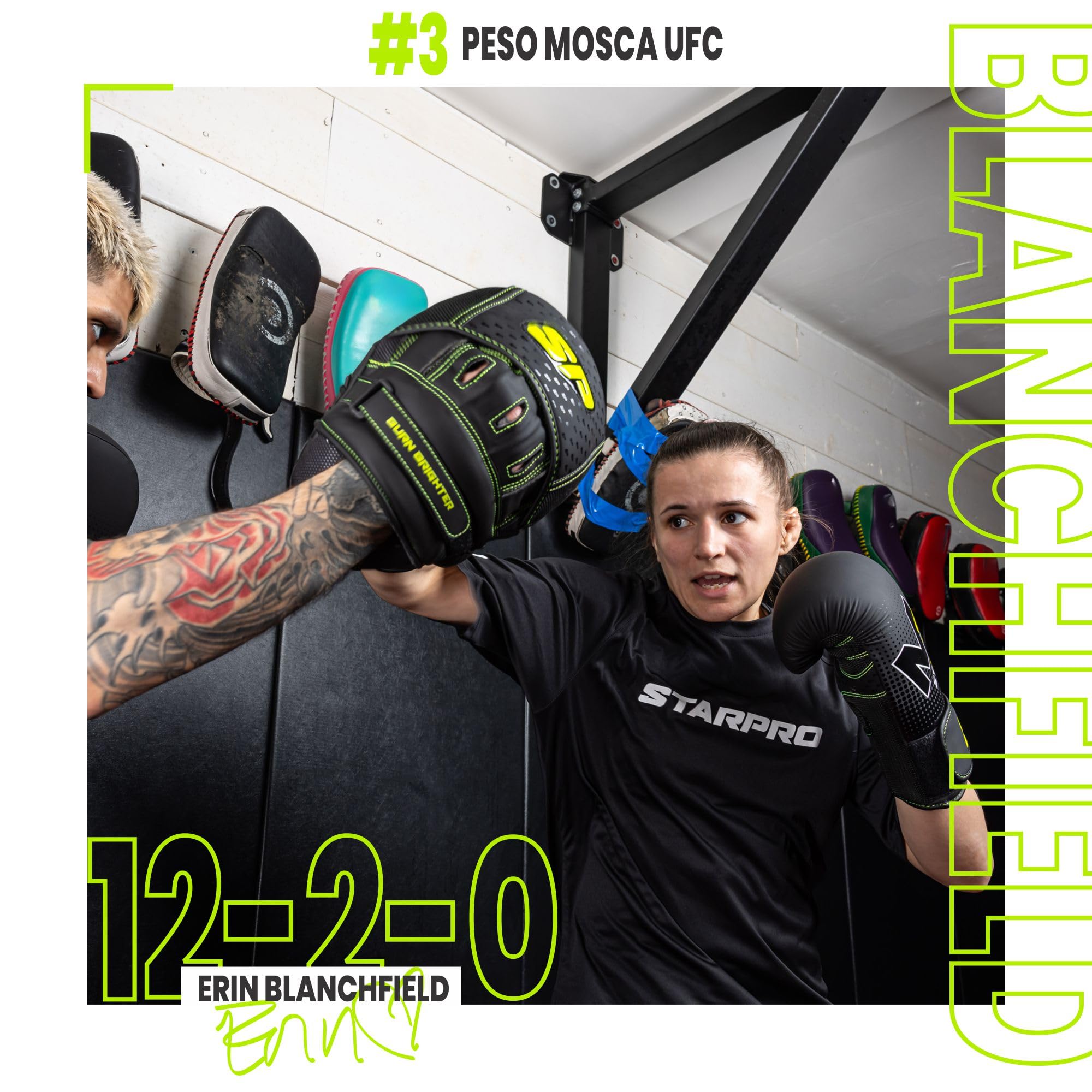Starpro Colpitori da Boxe Ricurvi in Pelle Sintetica Opaca con Cinturino Regolabile. Coppia Scudo Pads per Allenamento Boxe, MMA, Kick Boxing, Arti Marziali, Muay Thai. Colore Nero e Verde