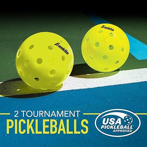 Miniatura 4 de Franklin Sports Juego de palas y pelotas de pickleball  Raquetas de madera de pickleball + bolas de pickleball  Activador  Aprobado por Pickleball