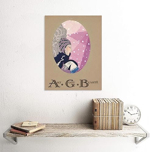 Artery8 Art Taste Beauty French Magazine Cover Art Print Canvas Premium Wall Decor Poster Mural