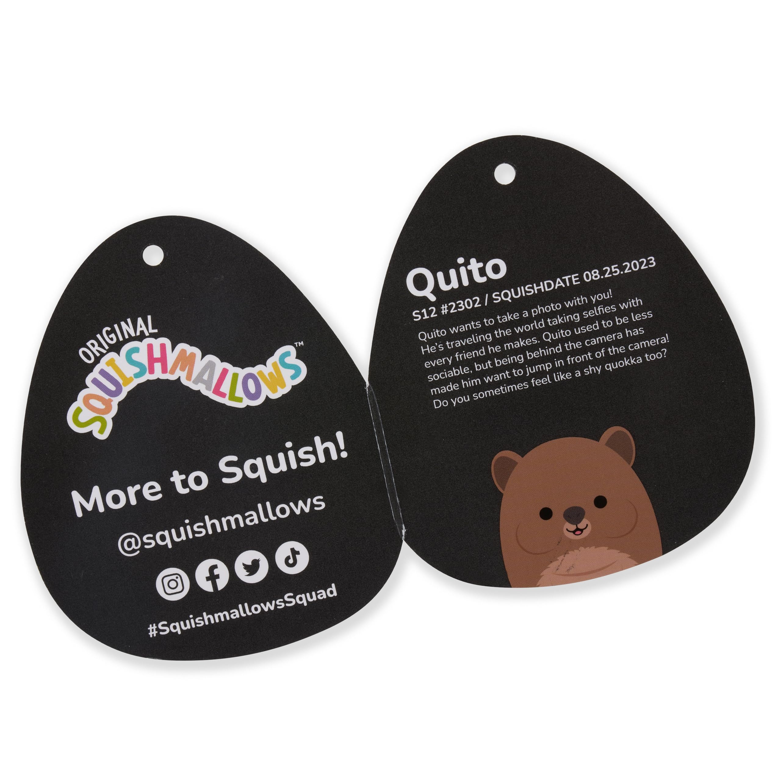 Squishmallows Original 12-Inch Atwater Purple Monster with Fins and Heart Cheeks - Official Jazwares Plush