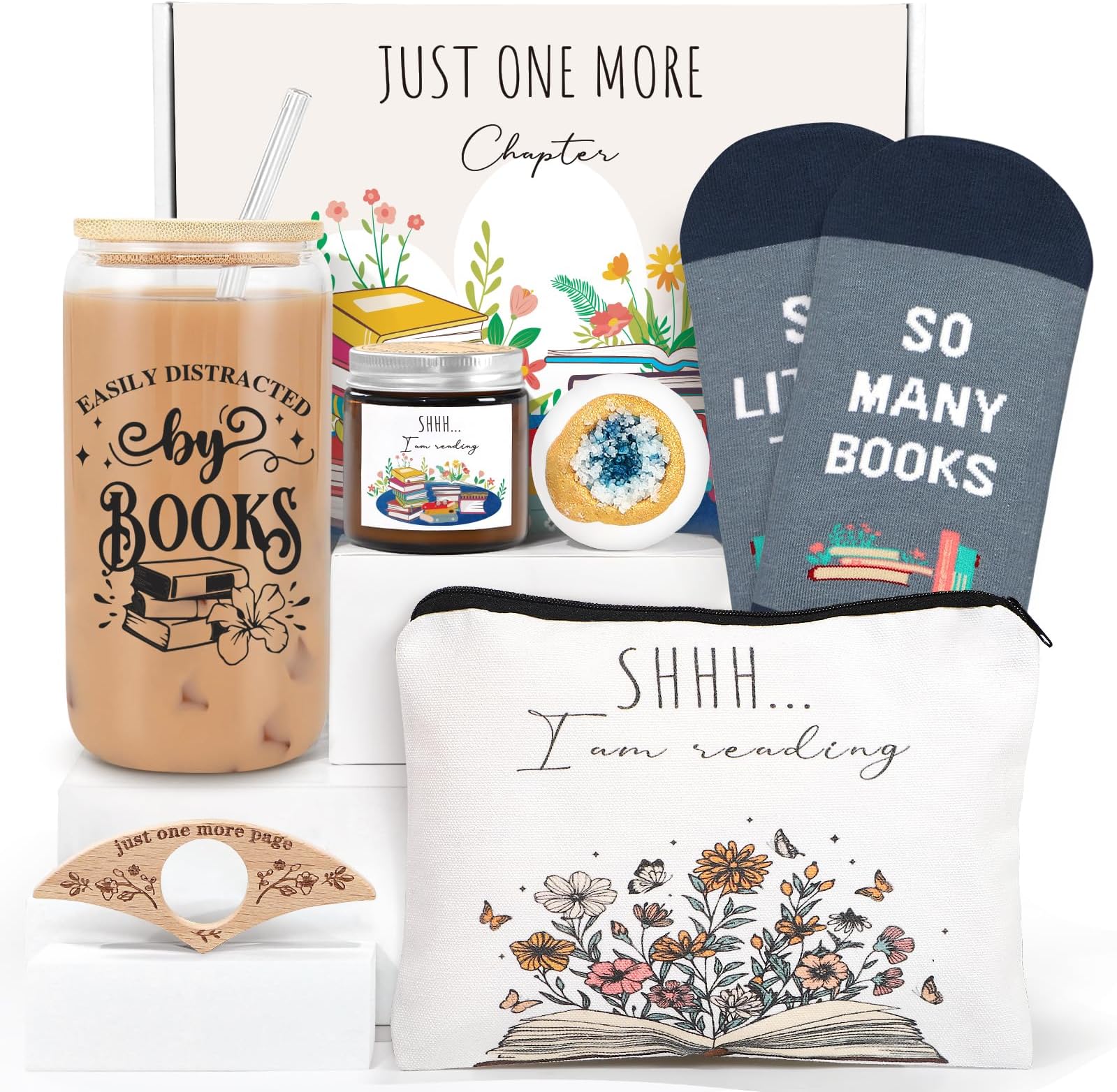 6 PCS Book Lovers Gifts for Women - Bookish Gift for Books Lover, Readers, Librarians, Bookworms - Christmas, Birthday Gifts for Book Reading Lovers Women Girl Friend