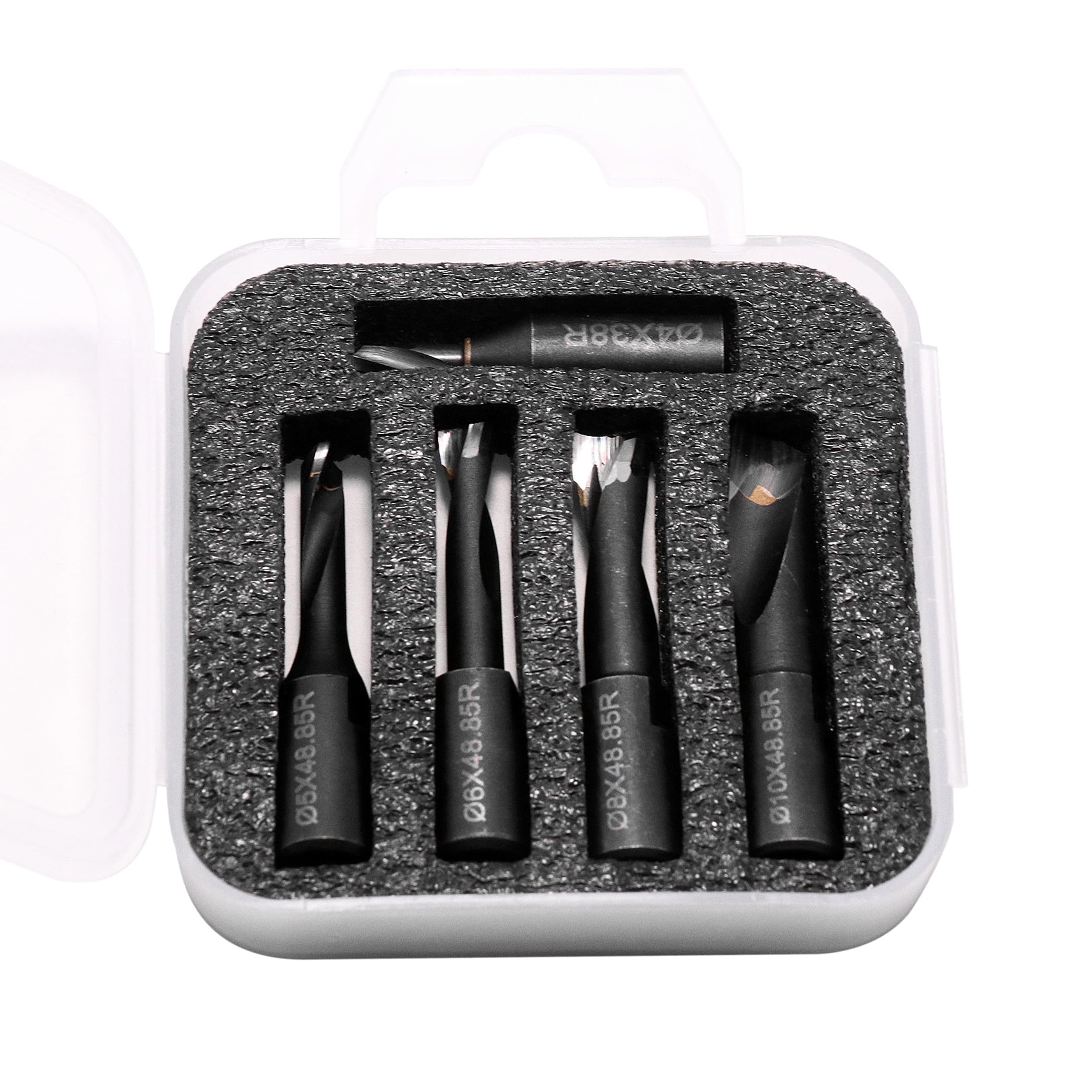 BestParts Lot de 5 embouts de rechange en carbure solide pour machines à joindre Domino 4 mm, 5 mm, 6 mm, 8 mm et 10 mm