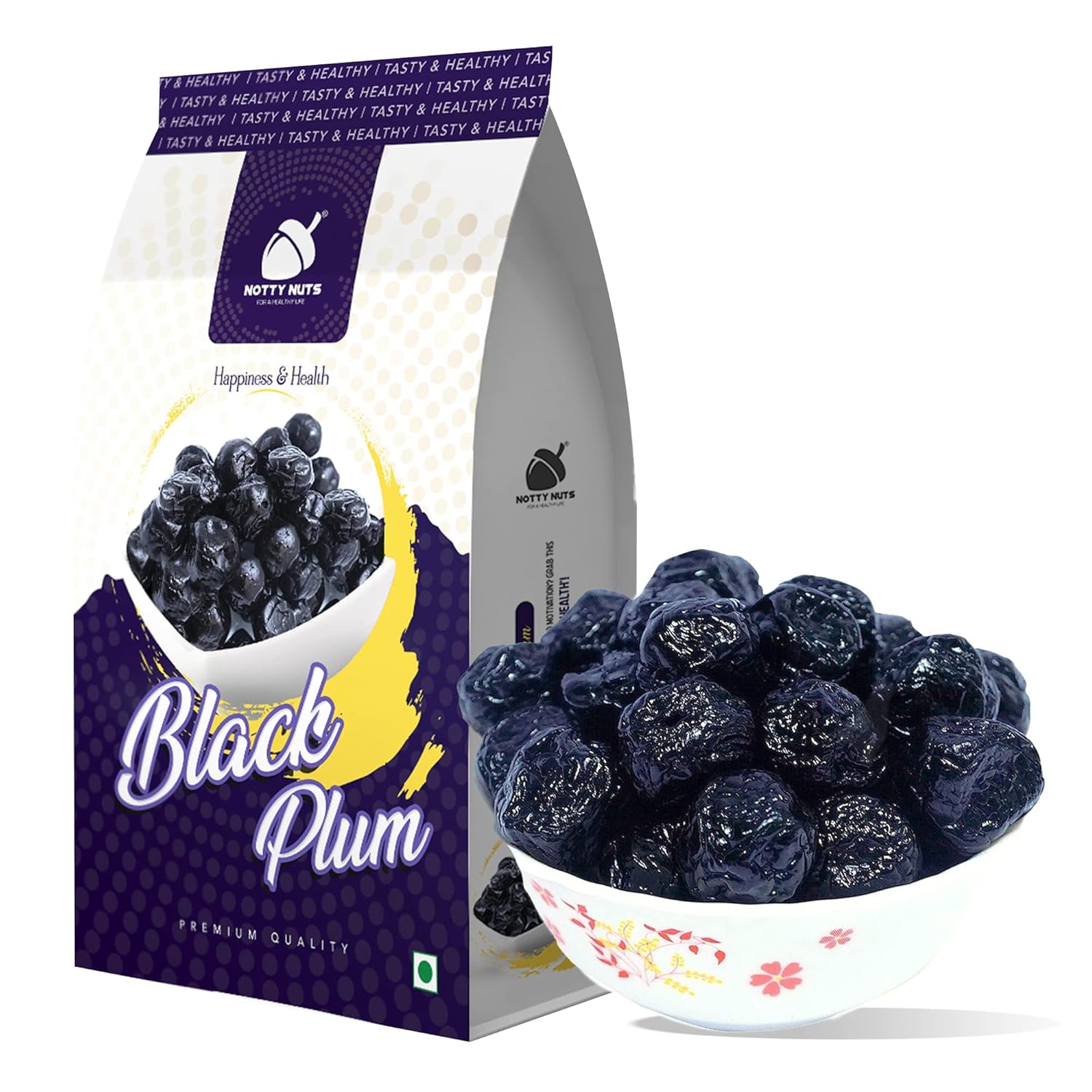 NOTTY NUTS Dried Black Plum 250G Dehydrated Plum Black Plum Dried