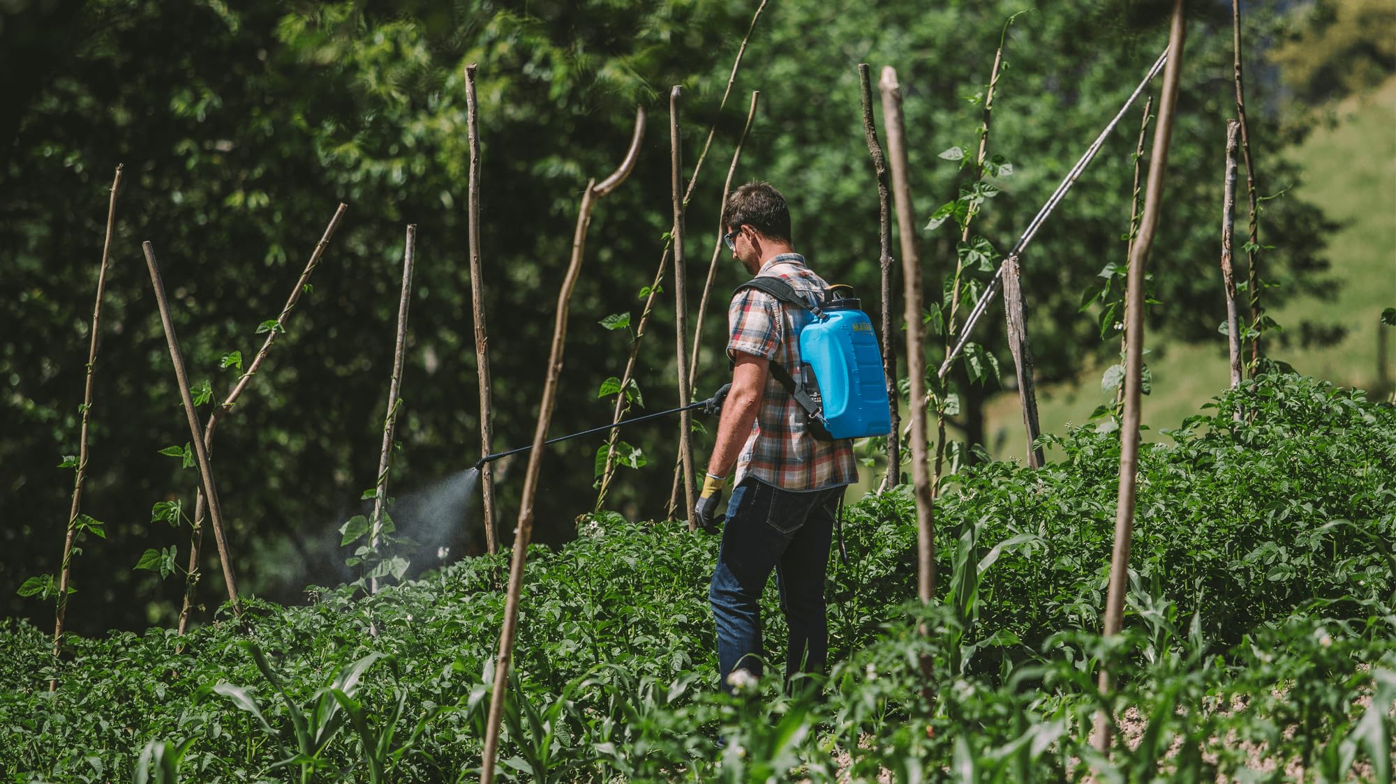Matabi Pulverizador Eléctrico - 10L - Sulfatadora Eléctrica a Batería - Ideal para Huerto y Jardín - Mochila para Fumigar Compacta - Sin Bombeo Manual - Evolution 10LT - Hecho en España