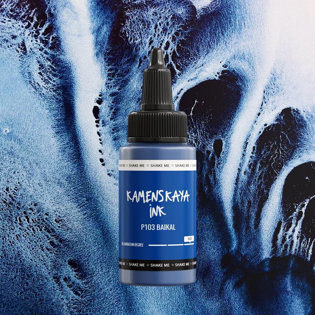 KAMENSKAYA Delaminating Alcohol Inks - Self-Splitting Alcohol Ink P-103 'Baikal' - 1 fl oz (30 ml)