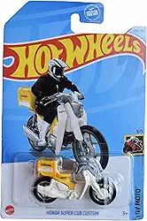 Hot Wheels Honda Super Cub Custom, HW Moto 5/5 [Yellow/White] 160/250