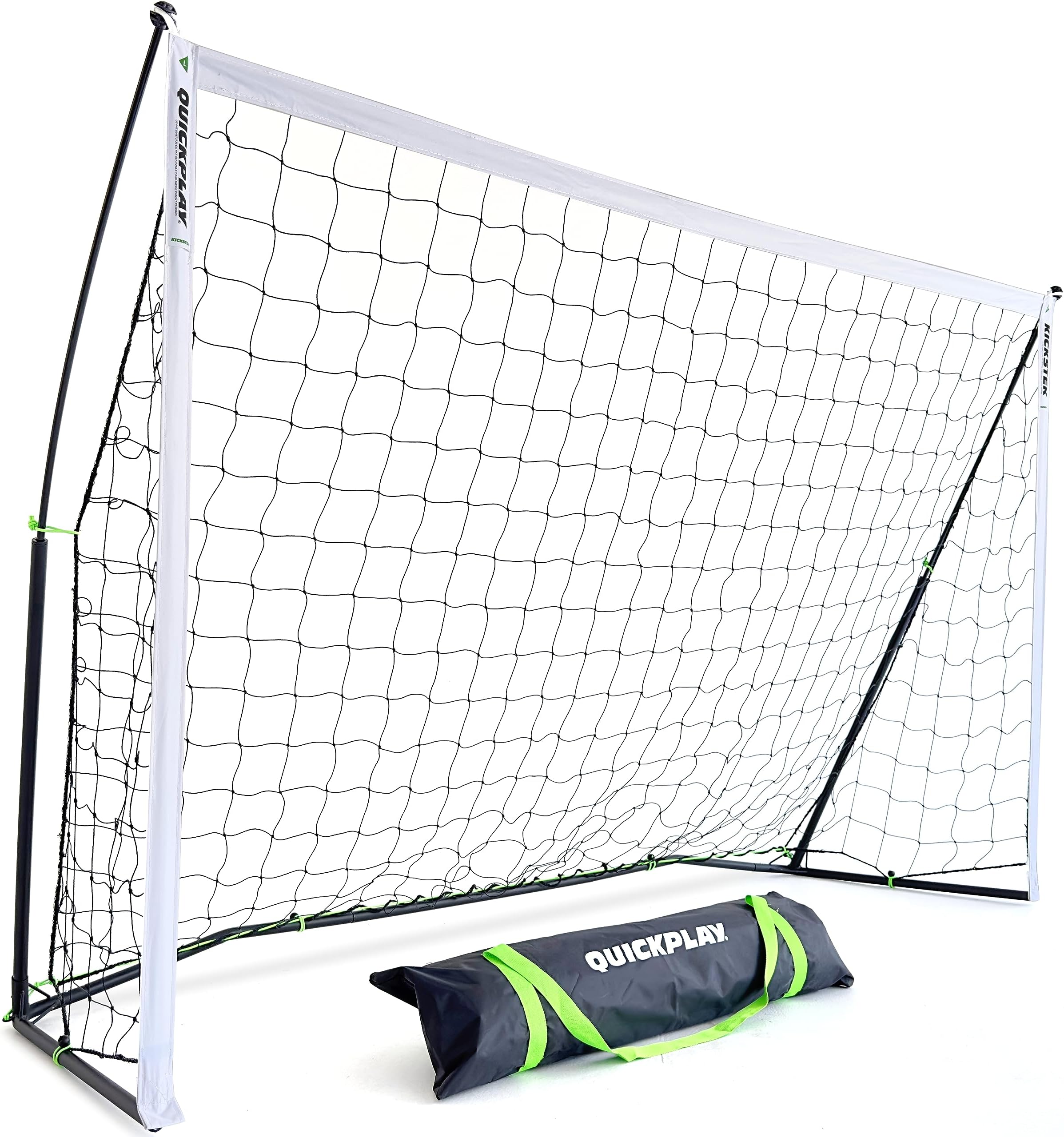 QUICKPLAY Kickster Soccer Goal Range – Ultra Portable Soccer Goal | Quick and Easy Set Up | Includes Soccer Net and Carry Bag | Available in 7 Sizes [Single Goal]