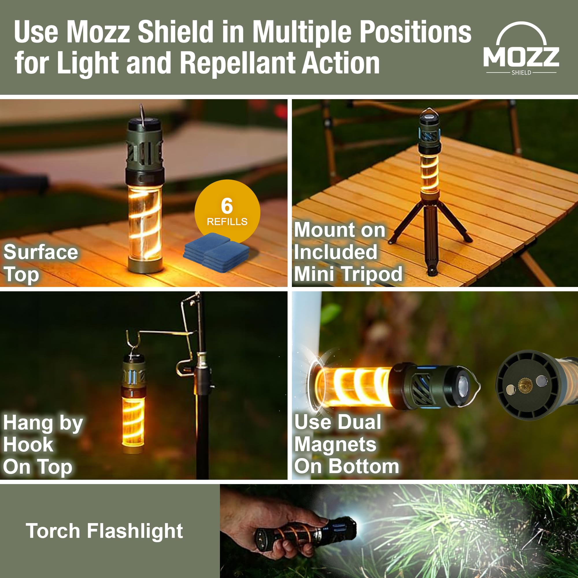 MosMos　エルドラージランプ Amazon.com : Mozz Shield Mosquito Repellent Outdoor Lantern