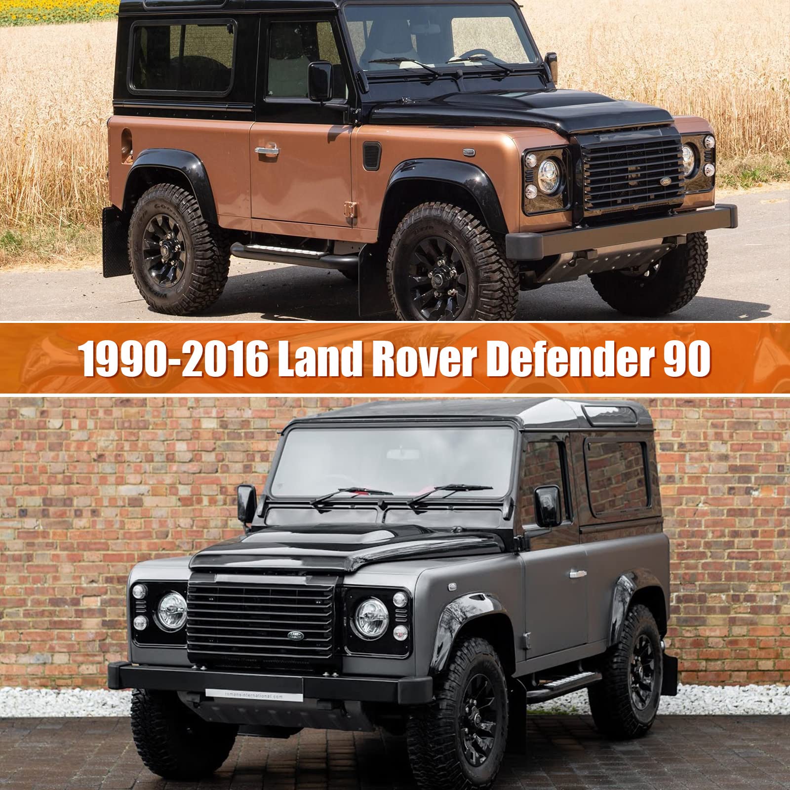 Telo Copriauto da Esterno Compatibile con Land Rover Defender 90 1990-2016, Copertura Auto Impermeabile Traspirante Telo per Auto con cerniera protezione da neve, pioggia, polvere