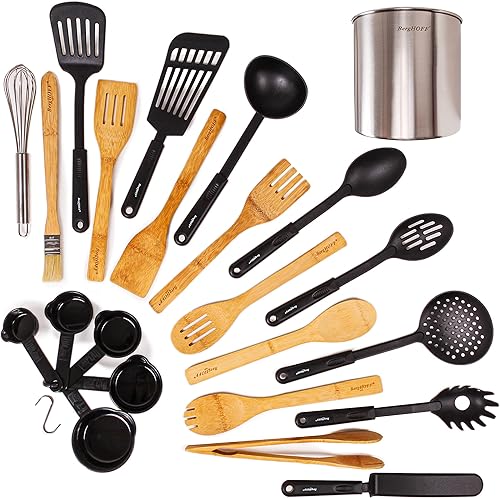 Miniatura 4 de BergHOFF Studio - Juego de utensilios de cocina de 29 piezas, asa ancha, lazo para colgar, uso diario