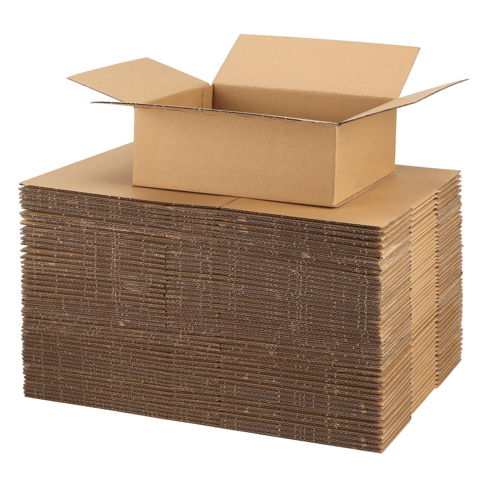CRUGLA 40 paquetes de cajas de envío de 8 x 6 x 3 pulgadas para pequeñas empresas, cajas de cartón corrugado a granel para envío, embalaje, correo