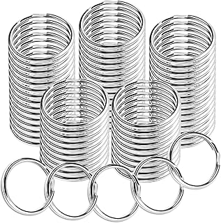 Teenitor 20pcs Key Rings Key Ring, Key Chian RingsSplit Key Ring, Key ring for Car, Key, Home 1inch Key ring for Keychains